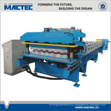 Auto double layer roofing tile forming machine